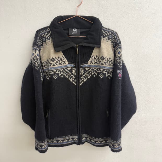 90S Dale of Norway 집업 니트 가디건 (XS)