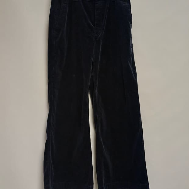 [XL] 유니클로 x 콩뜨와 데 꼬또니에 코듀로이 와이드 팬츠 (네이비)