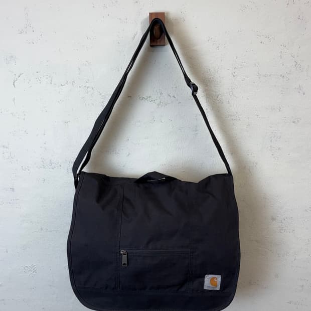 칼하트 립스탑 메신저백 블랙