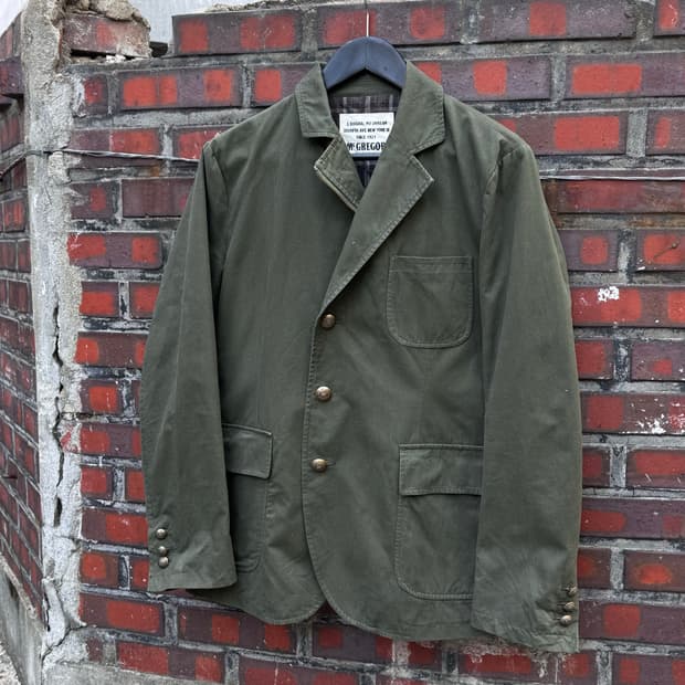 맥그리거 올리브 워크 블레이저 자켓 