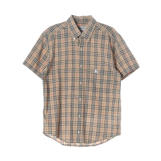 BURBERRYS 아카이브 노바 체크 반팔 셔츠 S