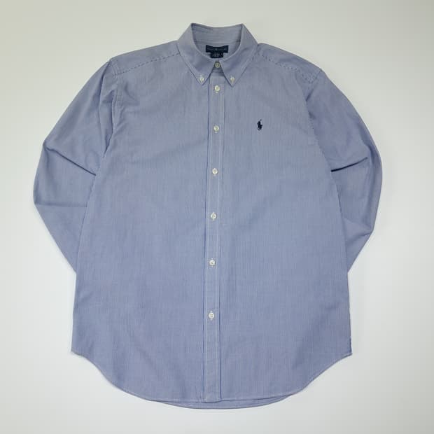 CL807 XL 폴로 00s 핀스트라이프 블루 셔츠 남방