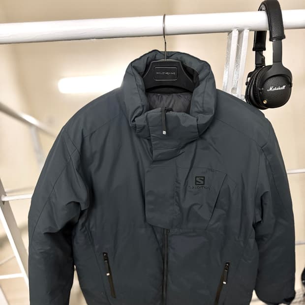 살로몬 [백화점.정품] 플랩 패딩 구스다운 거위 L(100ㅡ103) 그레