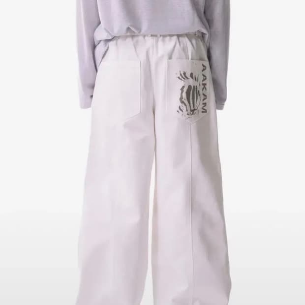 아캄 핀턱팬츠 화이트2