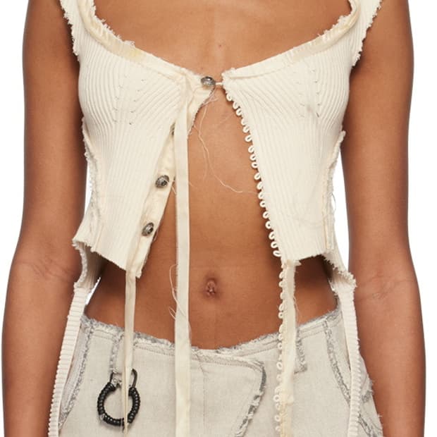 (구해요) hyeinseo slash knit top ivory 