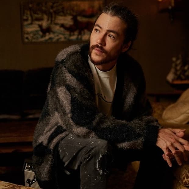 넘버나인 아가일 모헤어 가디건