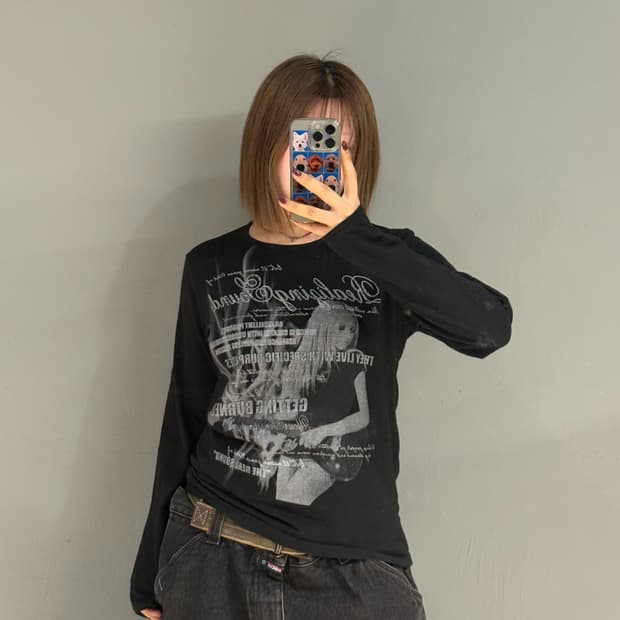 Rockstar girl printing long sleeve
