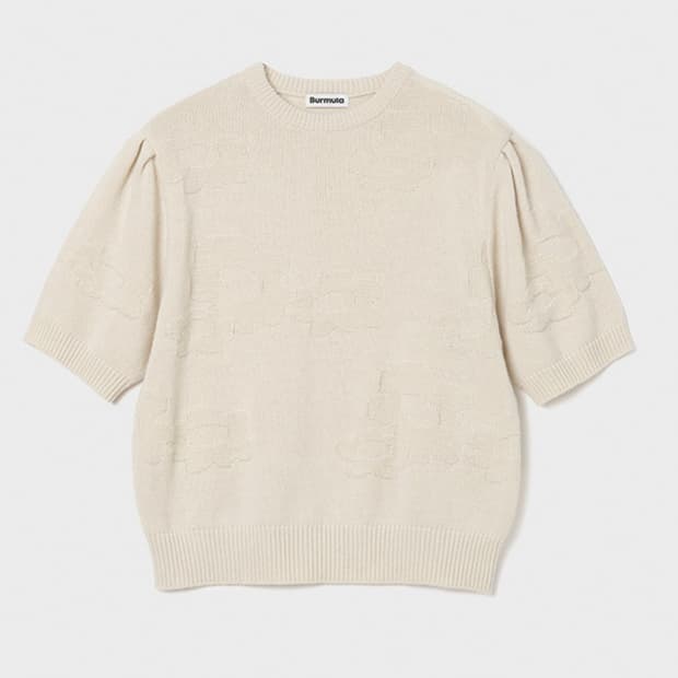 FLOWER HALF SLEEVE KNIT(미착용 새제품)