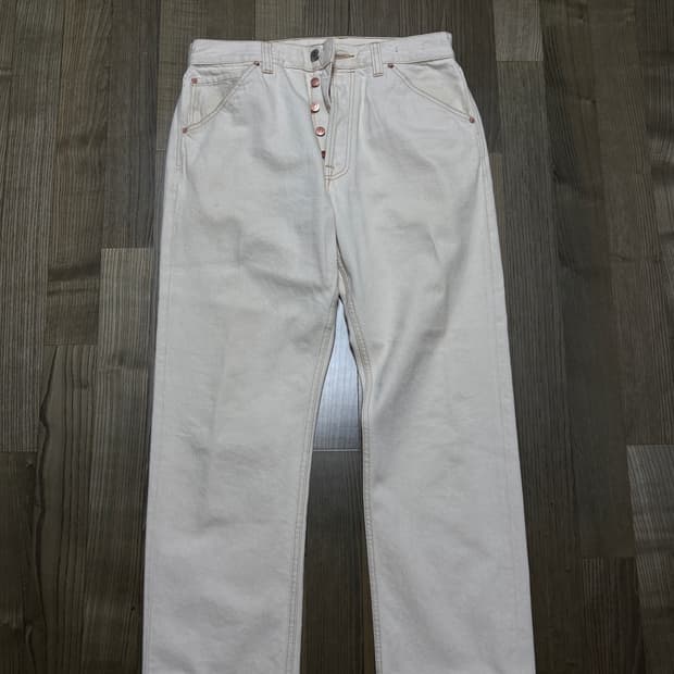 드레익스 셀비지 데님 에크루