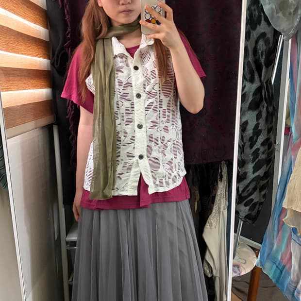 Grey sha skirt