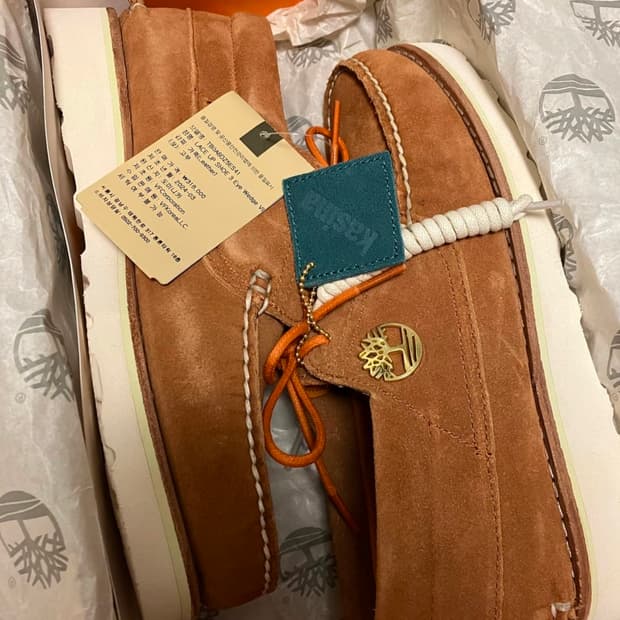 [260] 카시나X팀버랜드 보트슈즈 브라운 새상품