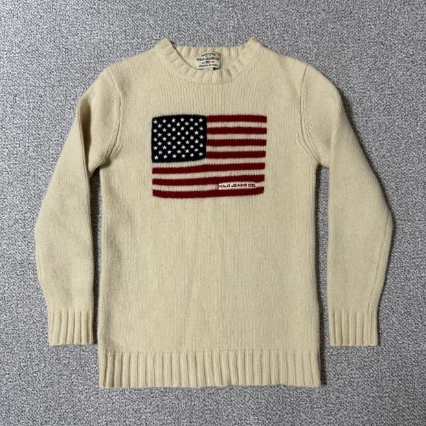 폴로 랄프로렌 성조기 울 니트 여성용