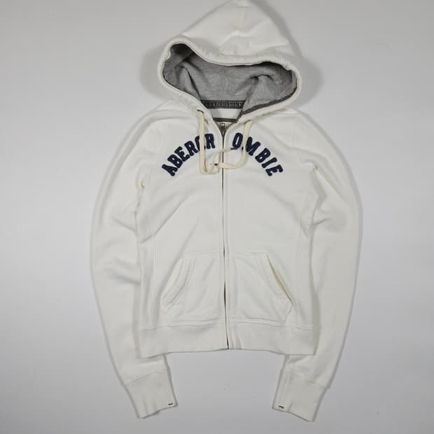 아베크롬비 화이트 후드집업 