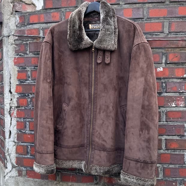 간사이 야마모토 진스 B-3 무스탕 자켓 