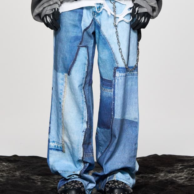 스키즘인듀싱 FRANKENSTEIN JEANS BLUE