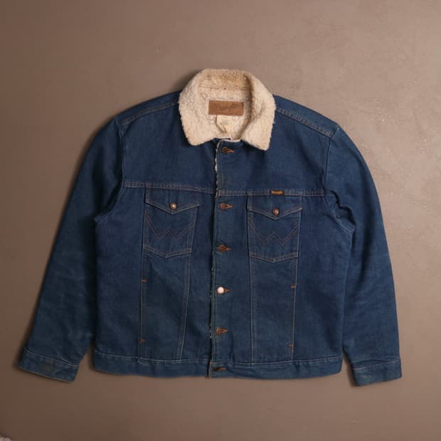 90's USA 랭글러 양털 데님자켓 A1398