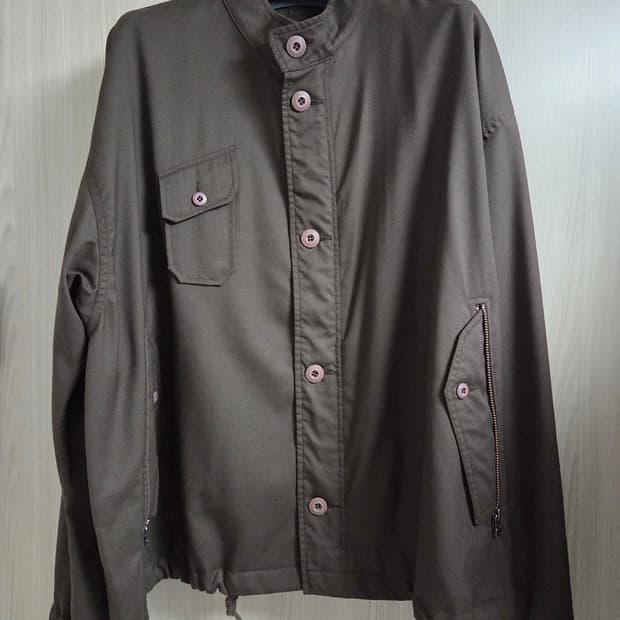 이얼즈어고 울 랜드파카 브라운 색상 M사이즈