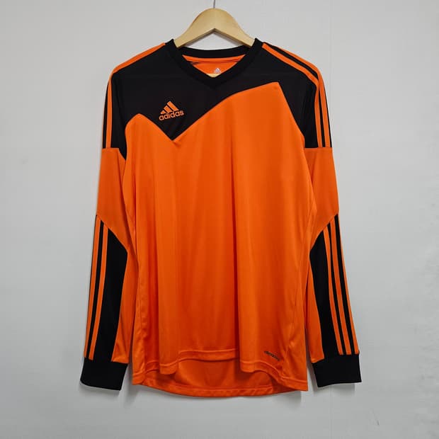 100 아디다스 축구 져지 긴팔티셔츠 오렌지