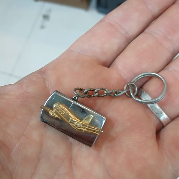 빈티지 오일라이터 키링