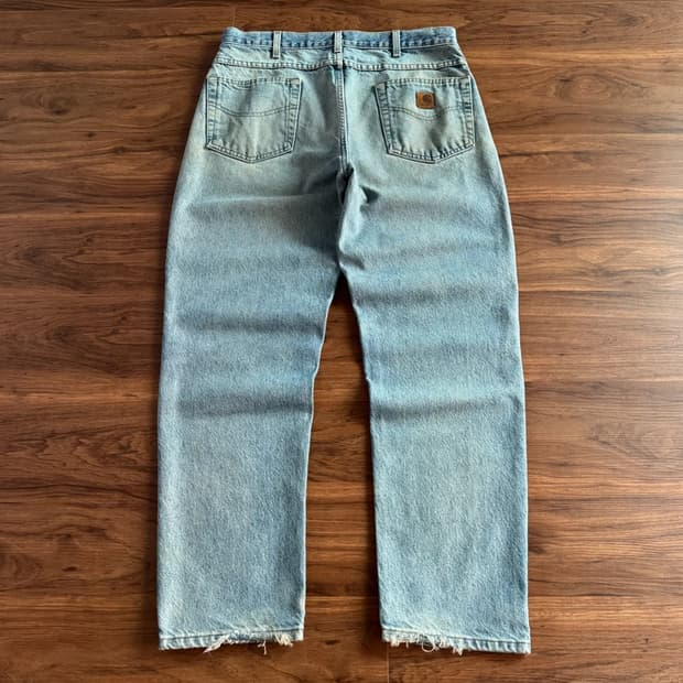 [36]칼하트 USA 샌드스톤 워싱 워크 데님 팬츠