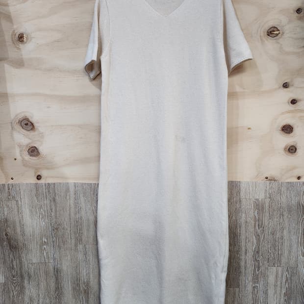 586) 여성 반팔니트 롱원피스