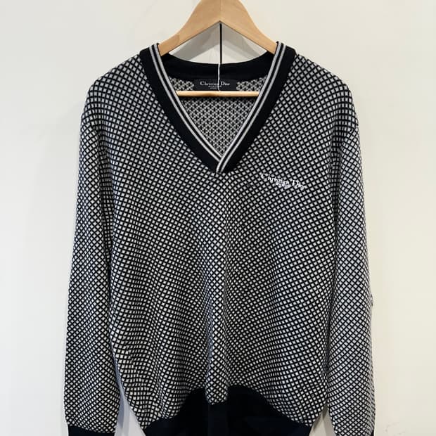 90's 크리스찬 디올 스포츠 브이넥 니트