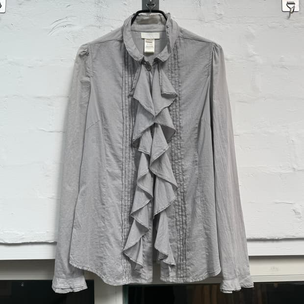 Diesel 디젤 레이스 프릴 블라우스 L