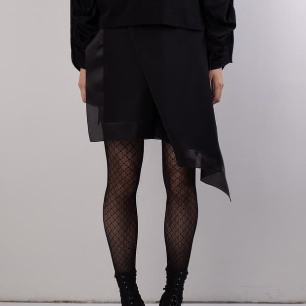 HELMUT LANG ASYMMETRIC WRAP SKIRT