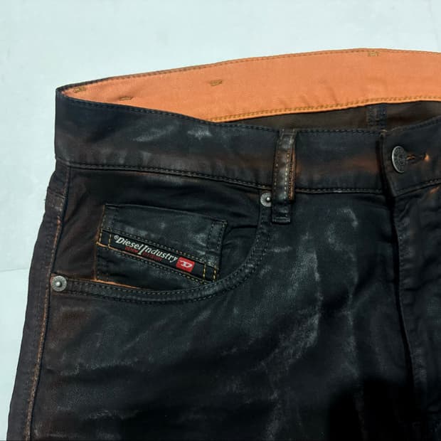 Diesel D-Strukt Jogg Waxed Slim Jeans