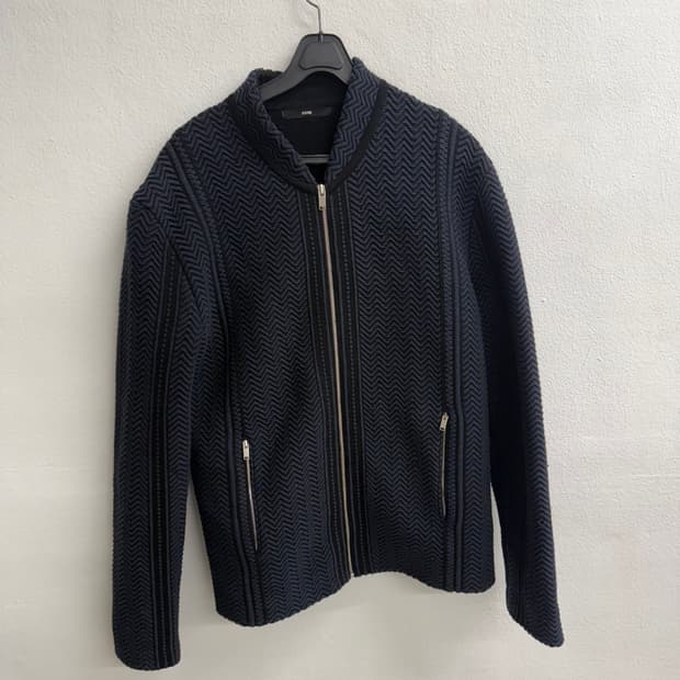 한섬 SYSTEM 시스템 울 코튼 니트 집업 가디건 OS