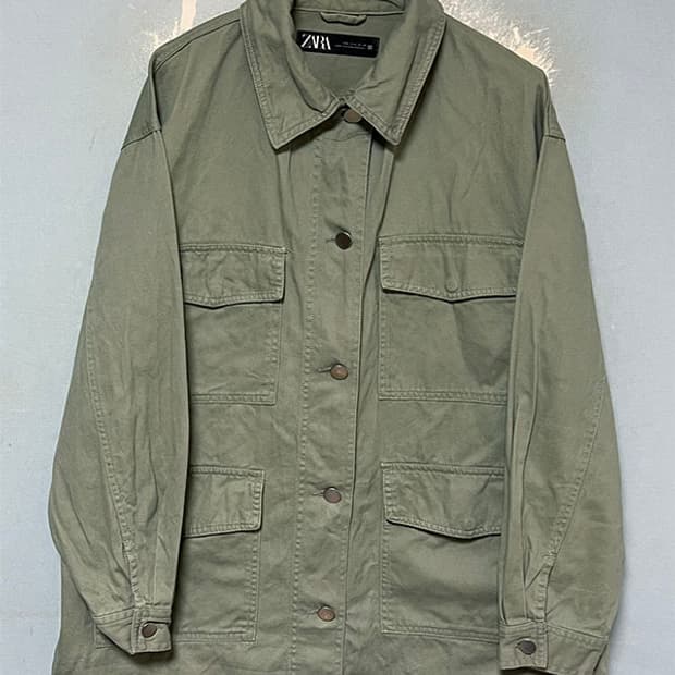 ZARA 자라 남자 캐주얼자켓 춘추 드롭숄더 오버핏 L 100 