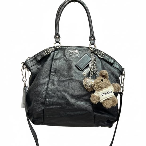 코치(COACH) 블랙 레더 숄더백 & 토트백 