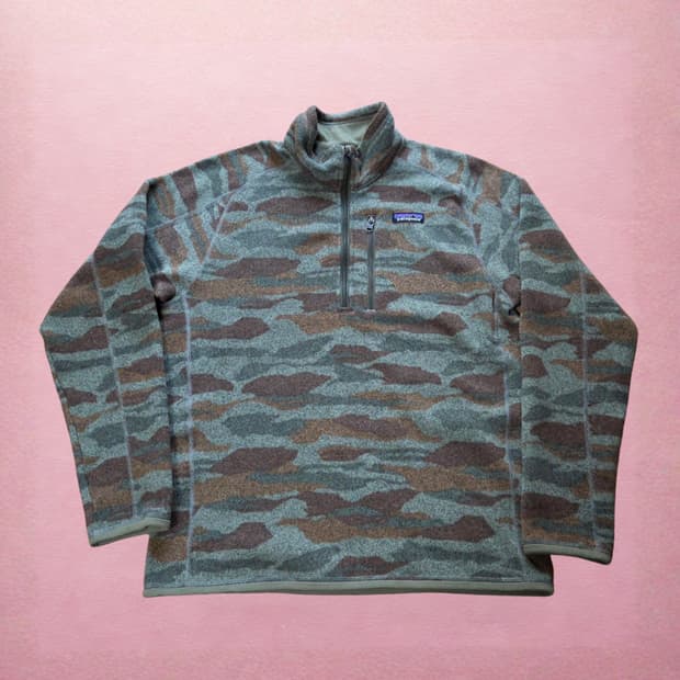 (M)파타고니아 카모 집업 풀오버 플리스
