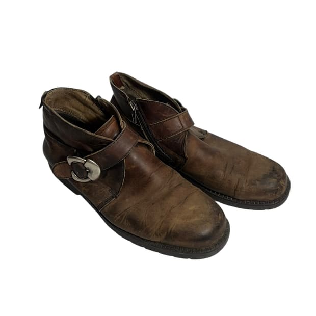 버팔로 가죽 브라운 웨스턴 레더 부츠 255