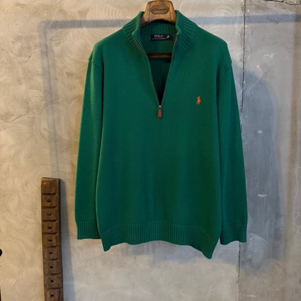 폴로 랄프로렌 짚업 니트 110