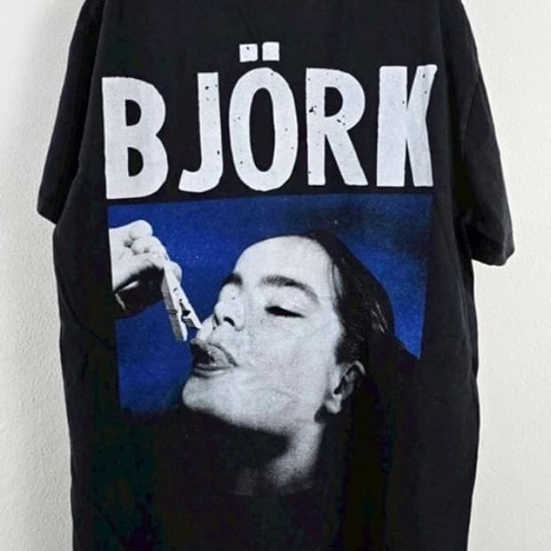 (rep) 빈티지 비요크 페이딩 티셔츠