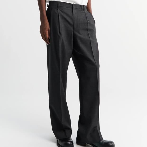 선플라워 Wide Pleated Trouser