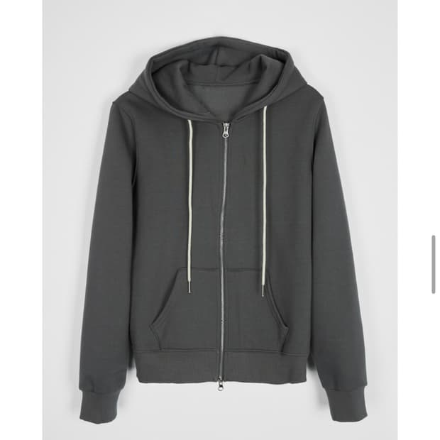 레귤러핏 후드집업