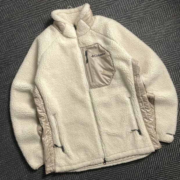 컬럼비아 USA 플리스 자켓 아리보리 y 4684