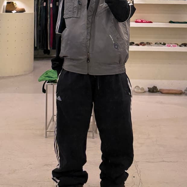 아디다스 밴딩 트랙팬츠 블랙 U1185