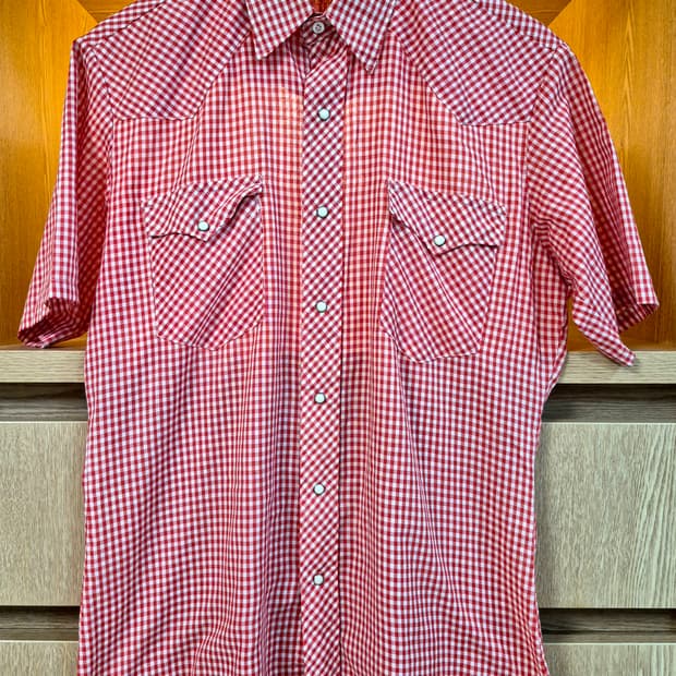 90s Wrangler Western Yoke Half Shirt
(M)