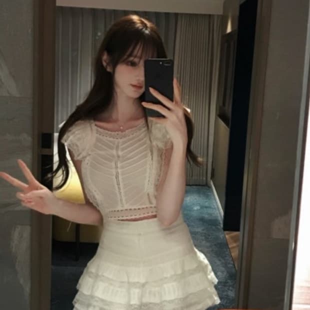 라벨르블랑 루루 레이스 셋업 