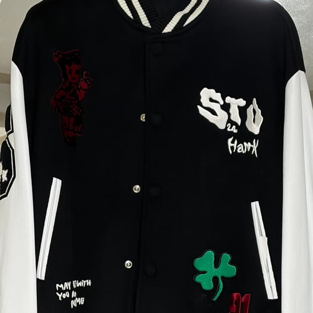 STU hank 행크 바시티 자켓 m