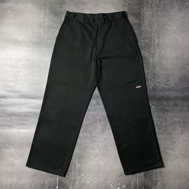 DICKIES 디키즈 빈티지 블랙 더블니 워크 팬츠 A01095