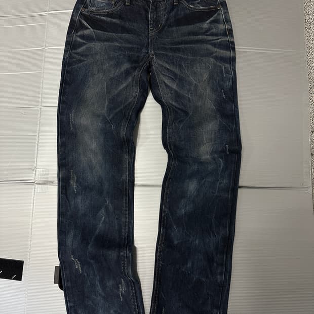 에비수 워싱 데님 팬츠 바지 27