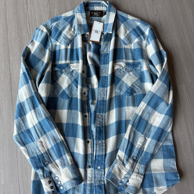 rrl 더블알엘 웨스턴 셔츠 xl 김원중 이동휘 택채새상품