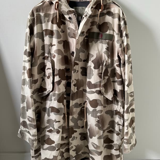 베이프 윈드스토퍼 피쉬테일 밀리터리 파카