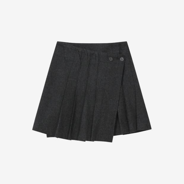 미세키서울 Wabi origami pleats midi skirt 
