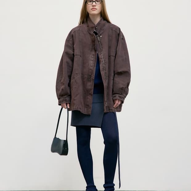 로우클래식 PIGMENT WASHED STITCH HALF JACKET