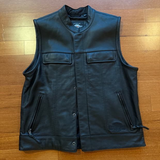 할리데이비슨 소가죽 베스트